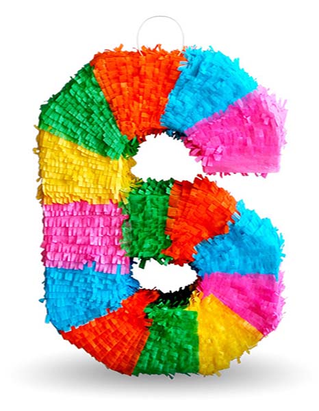 Πινιάτα για πάρτυ Αριθμός 6