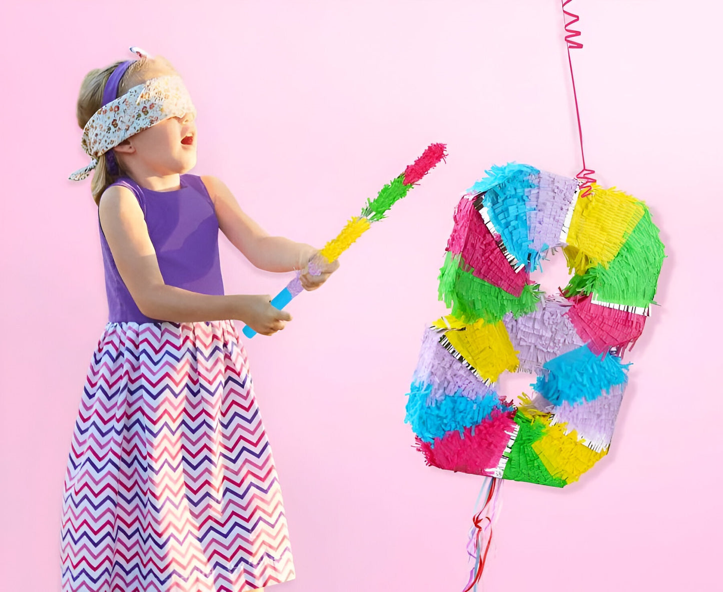 Πινιάτα Για Πάρτυ Αριθμός 8 Παστέλ