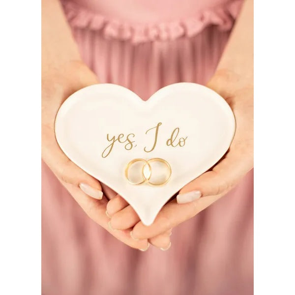 Πορσελάνινη θήκη για Βέρες γάμου - Καρδιά