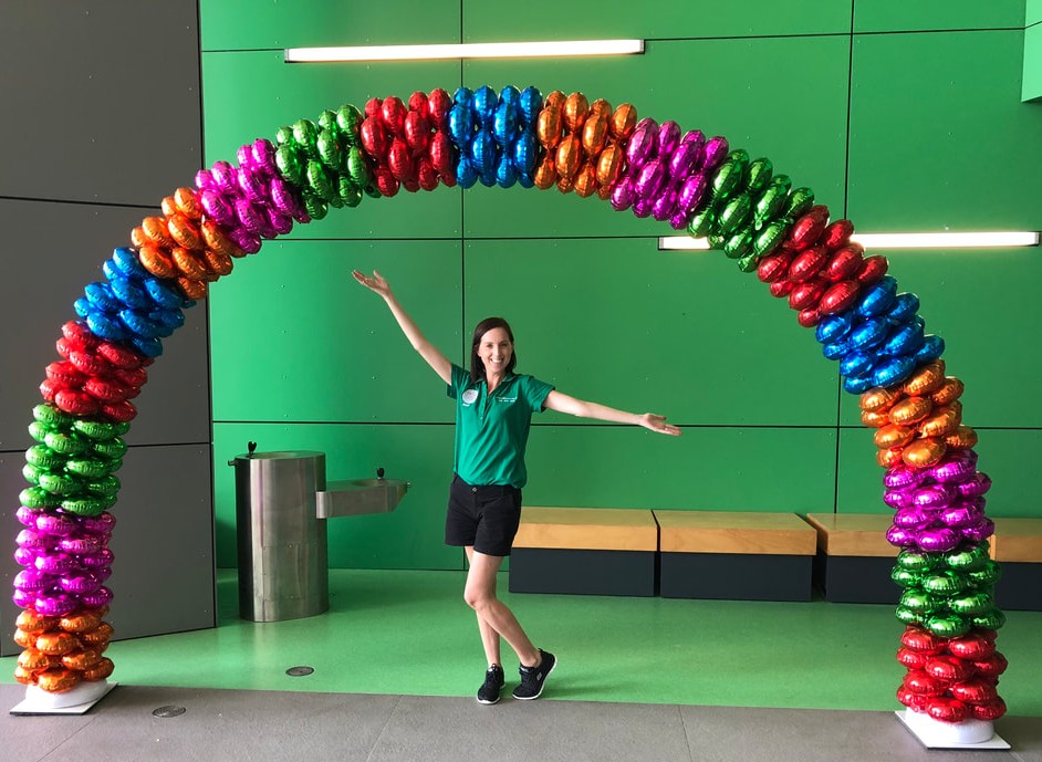 Πορτοκαλί Foil Μπαλόνι 4πλο για γιρλάντα 40 cm