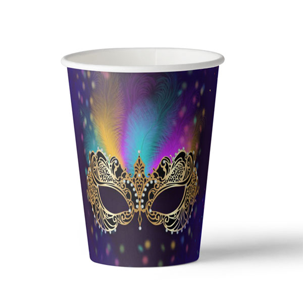 Ποτήρια Αποκριάτικη Μάσκα (8 τεμ)