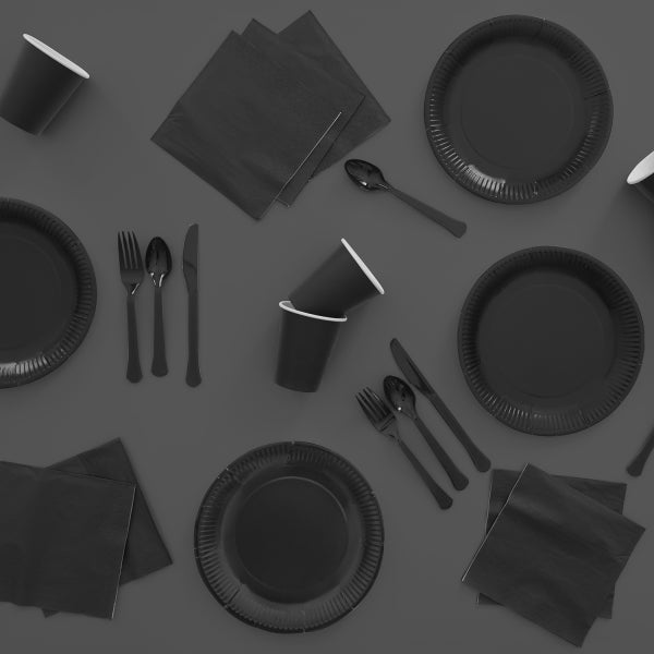 Ποτήρια Μαύρα Charcoal (8 τεμ)