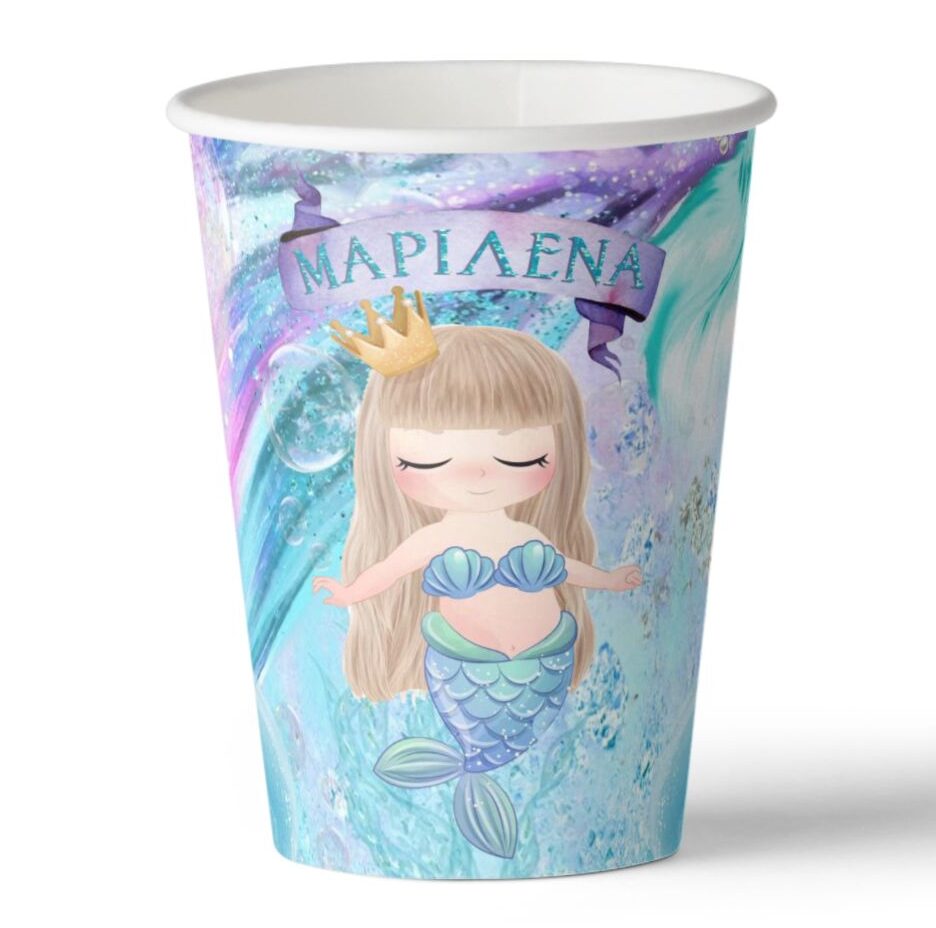 Ποτήρια με όνομα Γοργόνα (8 τεμ)