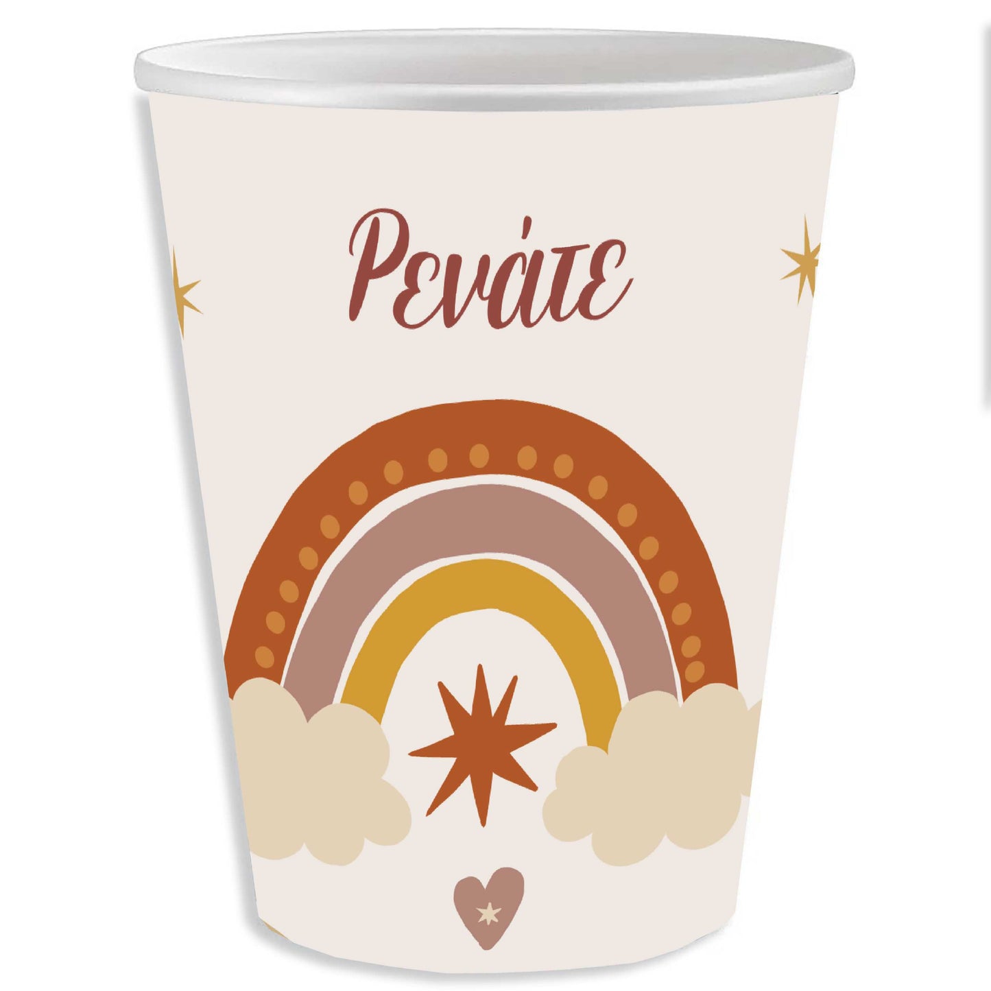 Ποτήρια Ουράνιο Τόξο Boho (8 τεμ)