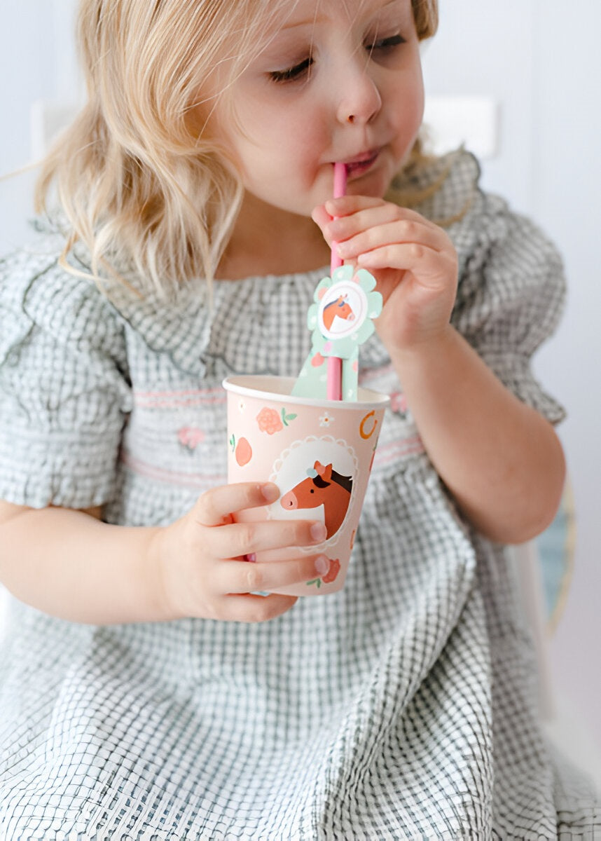 Ποτήρια πάρτυ Άλογο Vintage (6 τεμ)