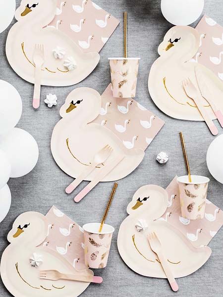 Ποτήρια πάρτυ χρυσά Φτερά (6 τεμ)