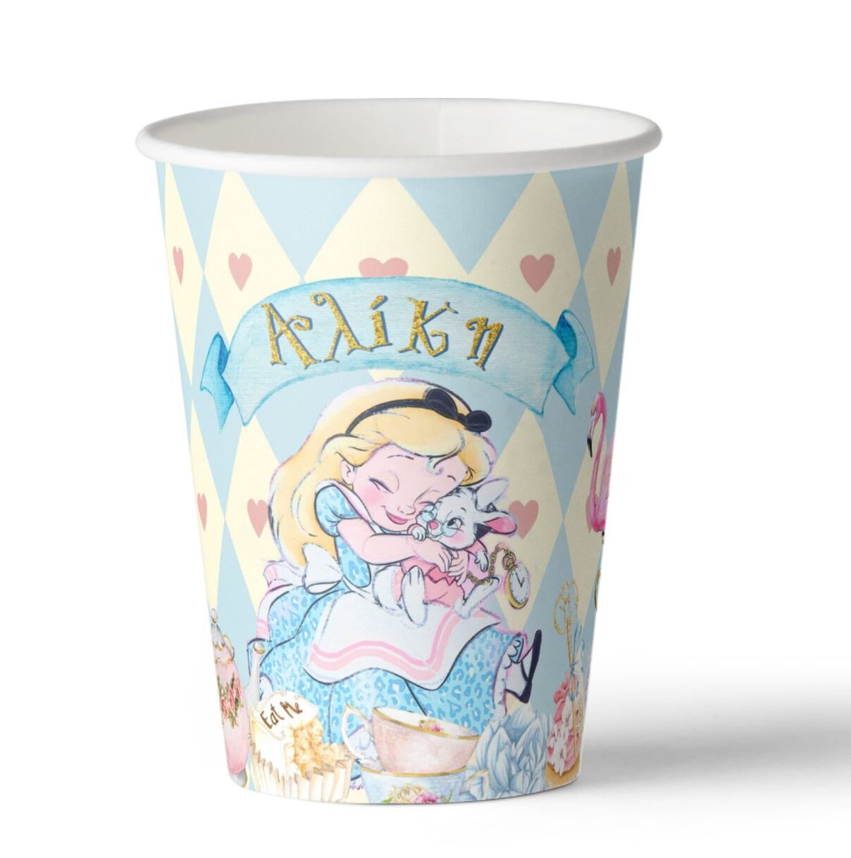 Ποτήρια πάρτυ Αλίκη στη Χώρα των Θαυμάτων (8 τεμ)