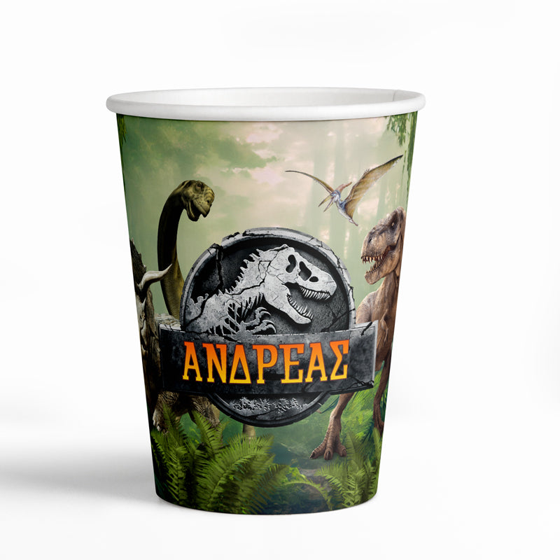 Ποτήρια πάρτυ Jurassic World (8 τεμ)