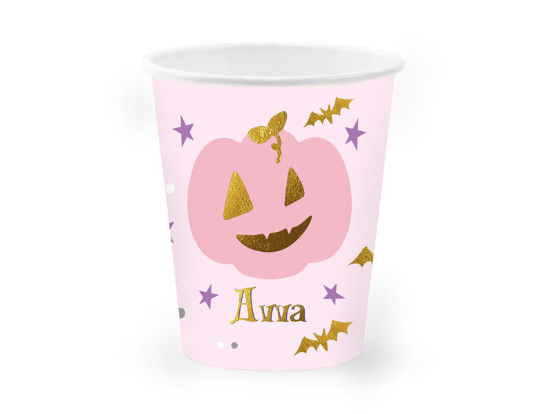 Ποτήρια πάρτυ ροζ Κολοκύθα (8 τεμ)