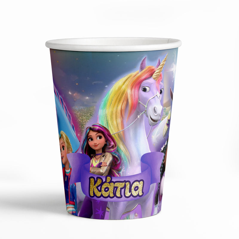 Ποτήρια πάρτυ Unicorn Academy (8 τεμ)