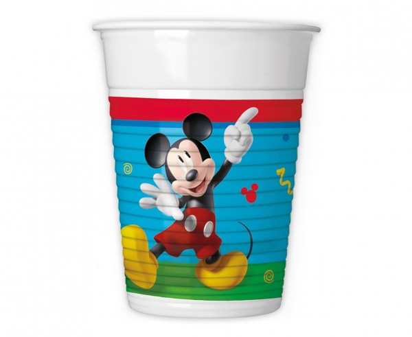 Ποτήρια πλαστικά Mickey Rock the House (8 τεμ)