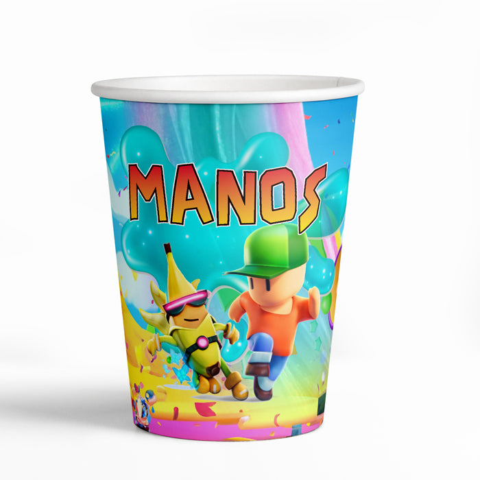 Ποτήρια πάρτυ Stumble Guys (8 τεμ)