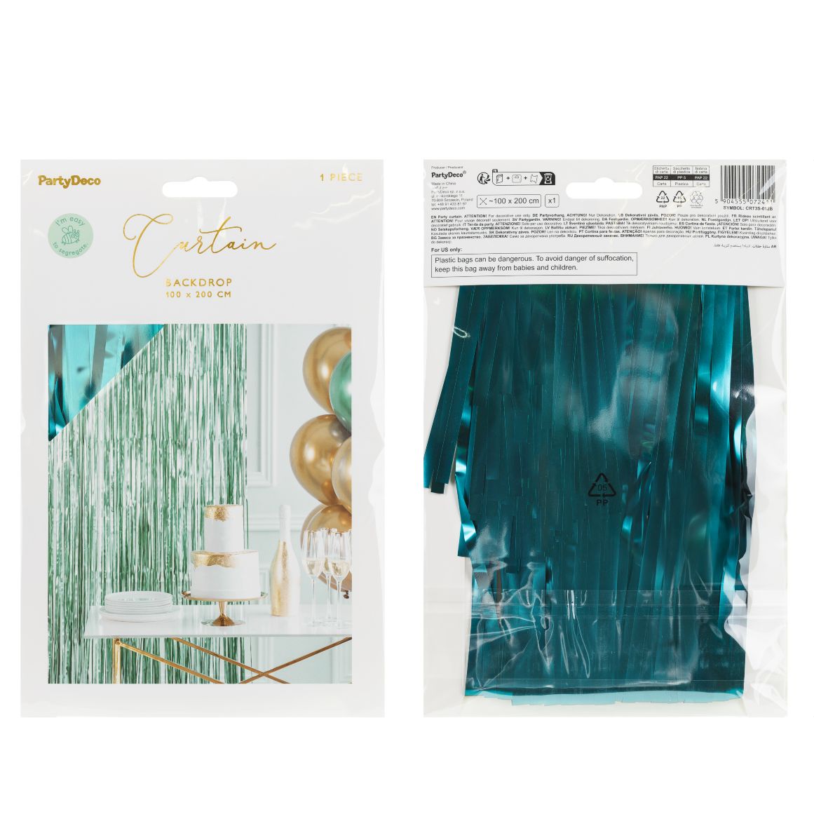 Πράσινη Κουρτίνα Πάρτυ (200x100cm)