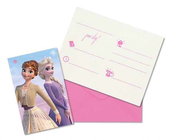 Προσκλήσεις πάρτυ Frozen Wind Spirit (6 τεμ)