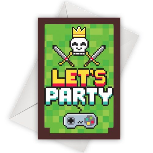Προσκλήσεις πάρτυ Game On (6 τεμ)