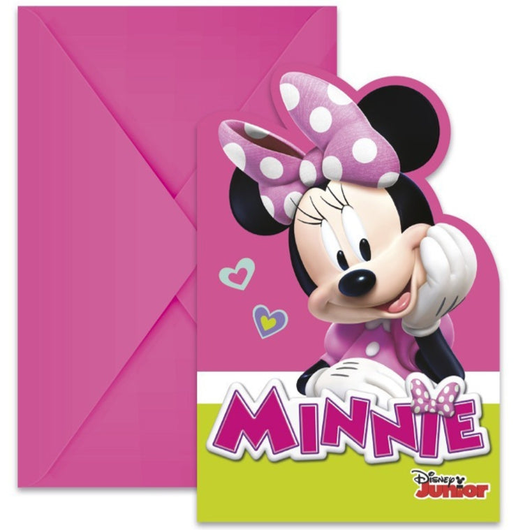 Προσκλήσεις πάρτυ Minnie Happy Helpers (6 τεμ)
