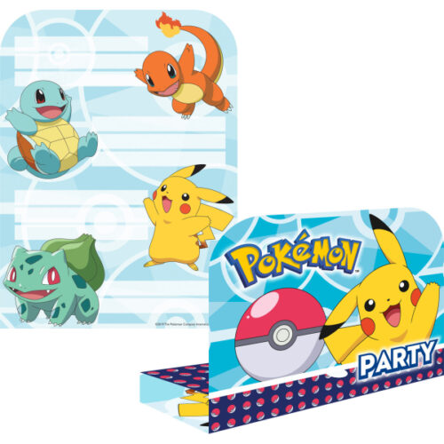 Προσκλήσεις πάρτυ Pokemon (8 τεμ)