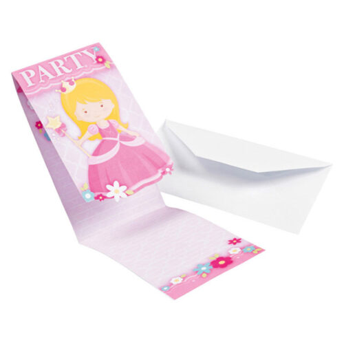 Προσκλήσεις πάρτυ Πριγκίπισσα (8 τεμ)