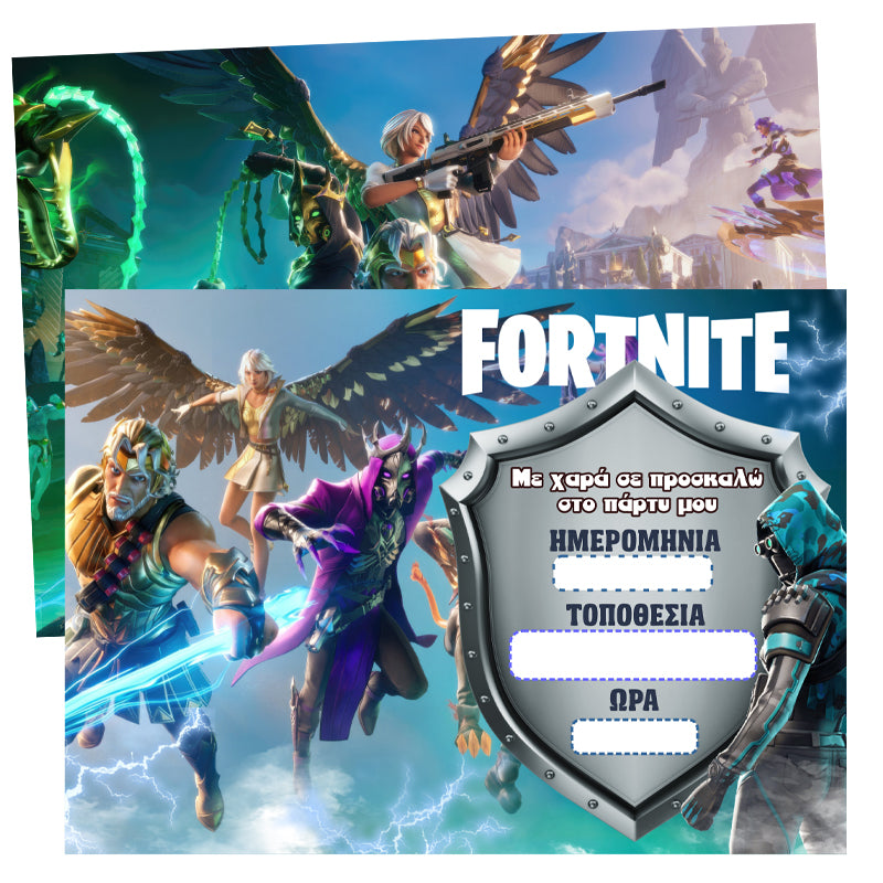 Προσκλήσεις πάρτυ Fortnite 2 (8 τεμ)