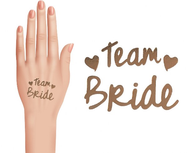 Προσωρινά Τατουάζ Team Bride (16 τεμ)