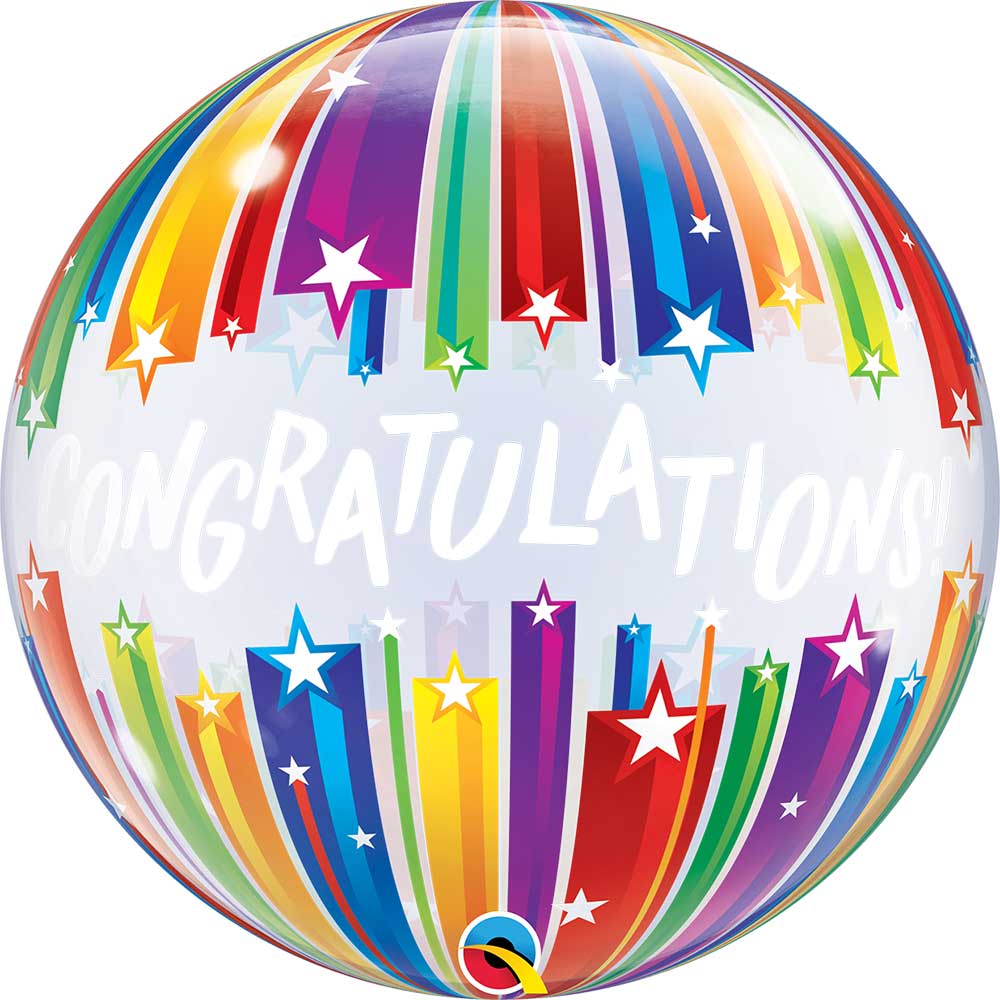 Bubble Μόνο 22 Congratulations Shooting Stars / 56 εκ