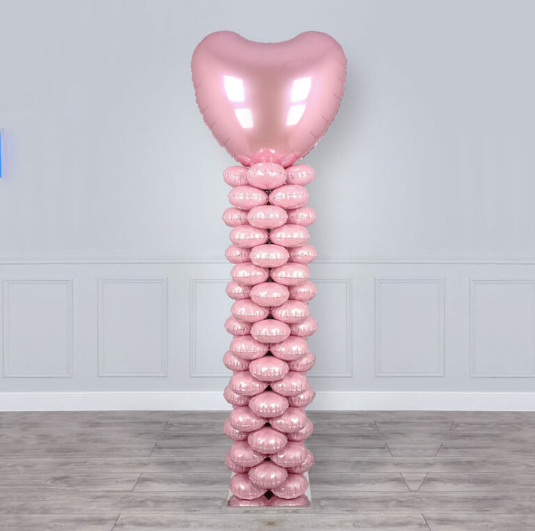 Ροζ Foil Μπαλόνι 4πλο για γιρλάντα 40 cm