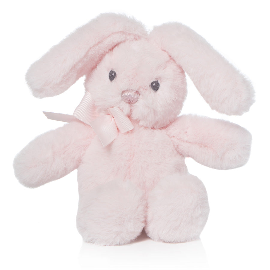 Ροζ Λούτρινο Κουνελάκι με κουδουνίστρα