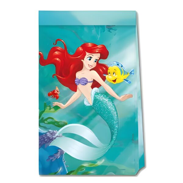 Σακουλάκια δώρων Γοργόνα Άριελ (4 τεμ)