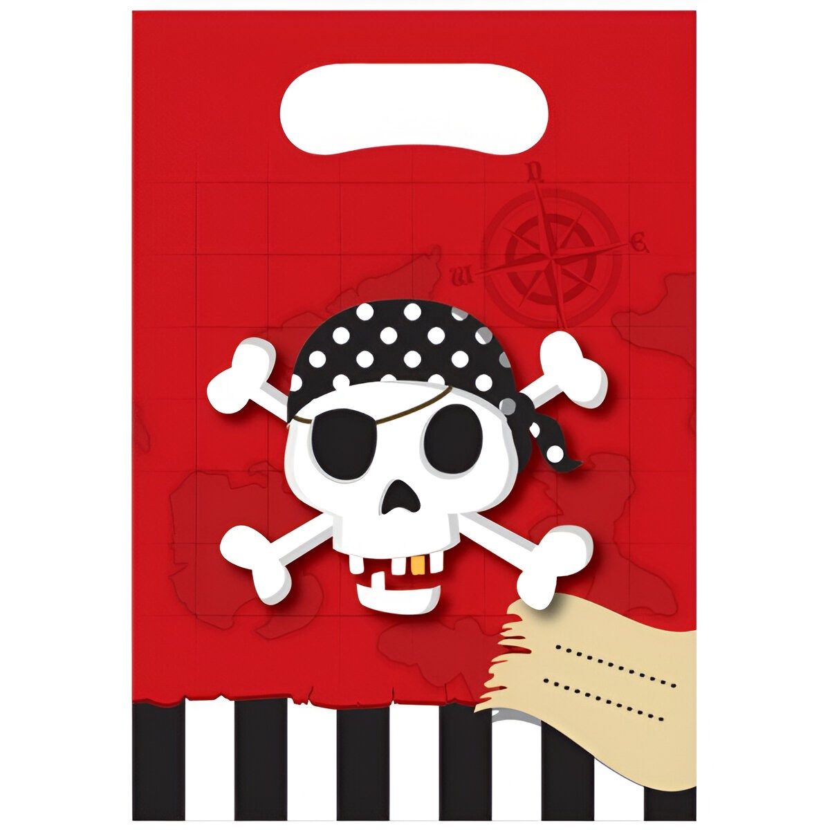 Σακουλάκια δώρων Πειρατές (6 τεμ)