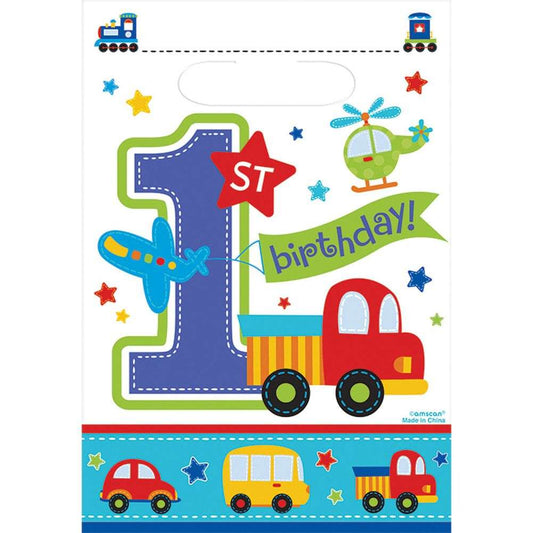Σακουλάκια για δωράκια 1st Birthday Boy (8 τεμ)