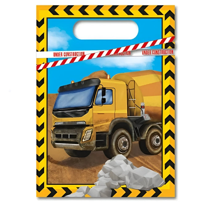 Σακουλάκια για δωράκια Μπουλντόζες (6 τεμ)