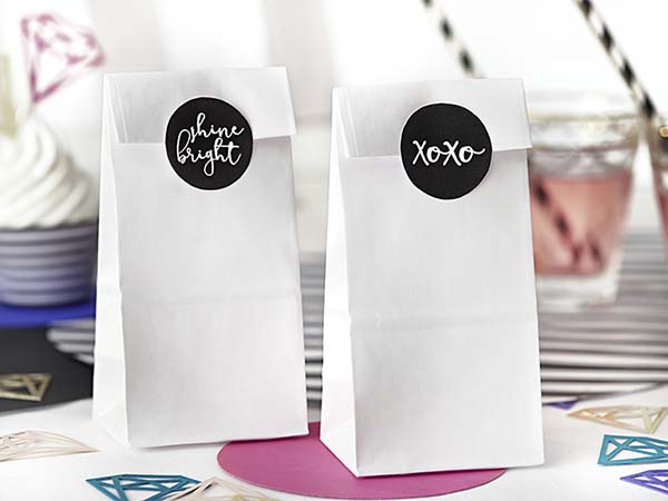 Σακουλίτσες με αυτοκόλλητο Shine Bright (6 τεμ)