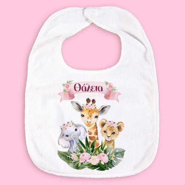 Σαλιάρα Ζώα της Ζούγκλας Κορίτσι