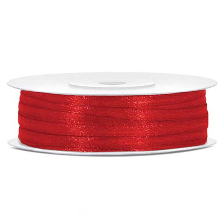 Σατέν κόκκινη κορδέλα (50μ.)
