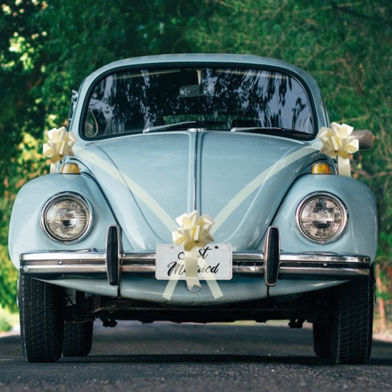 Σετ Διακόσμησης Αυτοκινήτου Γάμου Ιβουάρ (5 τεμ)