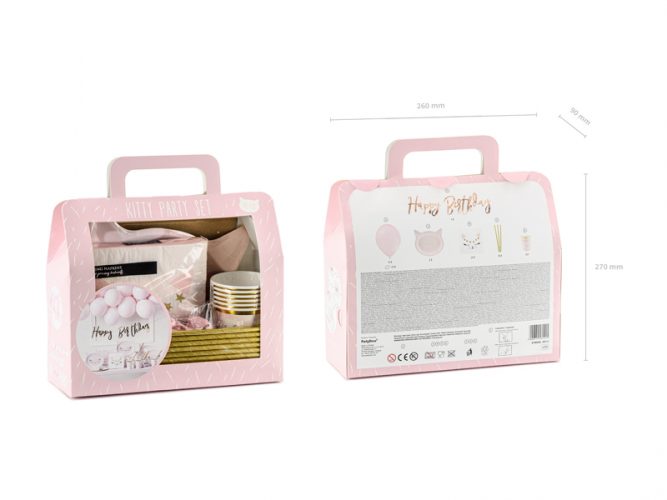 Σετ διακόσμησης πάρτυ γατούλα (55 τεμ)