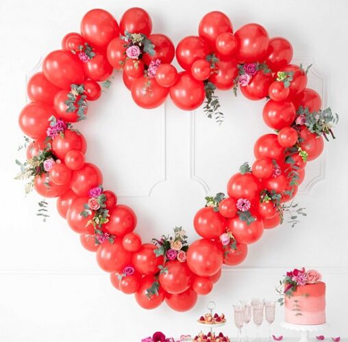 Σετ κατασκευής μπαλονιών - Κόκκινη Καρδιά 1.5m