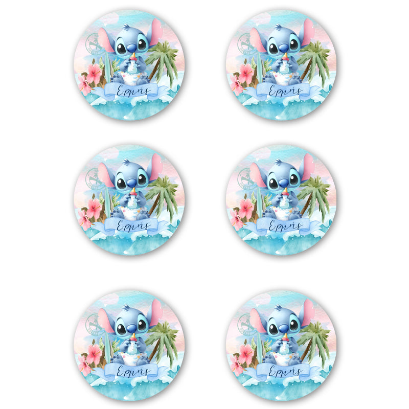 Σετ κονκάρδες Stitch (6 τεμ)