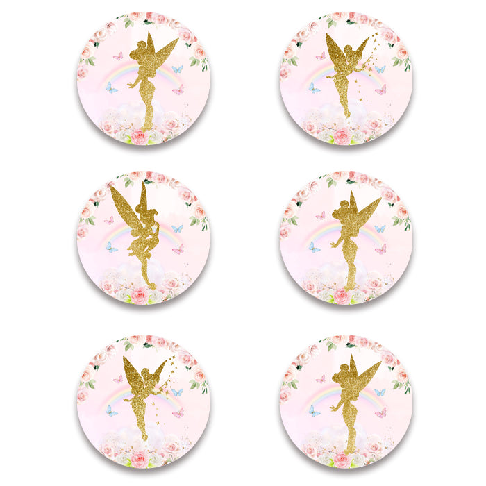 Σετ κονκάρδες χρυσή Νεράιδα (6 τεμ)