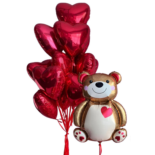 Σετ Μπαλόνια Αρκουδάκι της Αγάπης (12 τεμ)