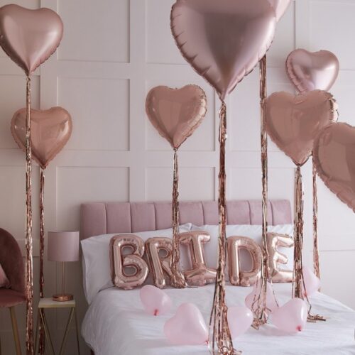 Σετ Μπαλόνια Bride με καρδιές (41 τεμ)