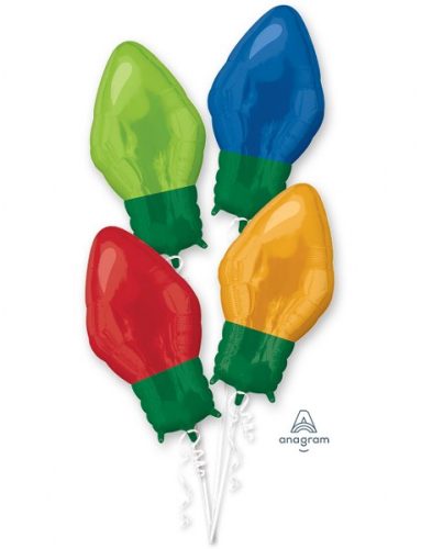 Σετ Μπαλόνια χριστουγεννιάτικα Λαμπάκια (4 τεμ)