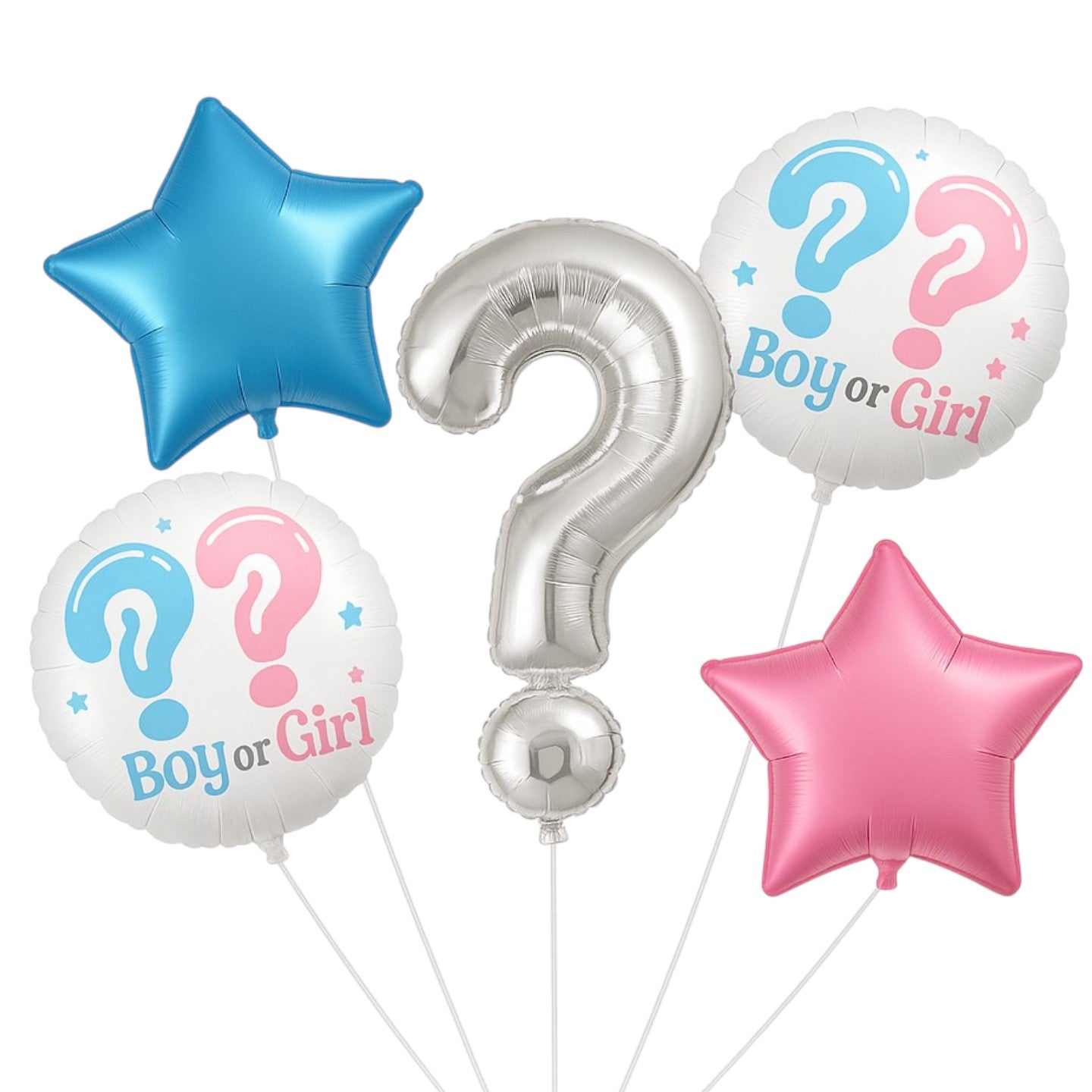 Σετ Μπαλόνια Gender Reveal (5 τεμ)