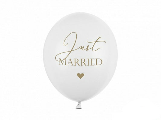 Σετ μπαλόνια Just Married (6 τεμ)