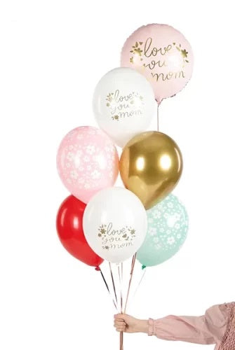 Σετ Μπαλόνια Love You Mom (6 τεμ)
