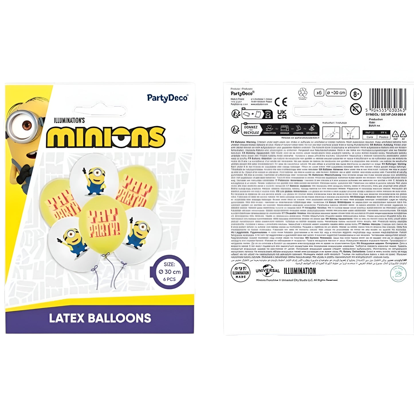Σετ Μπαλόνια Minions (6 τεμ)