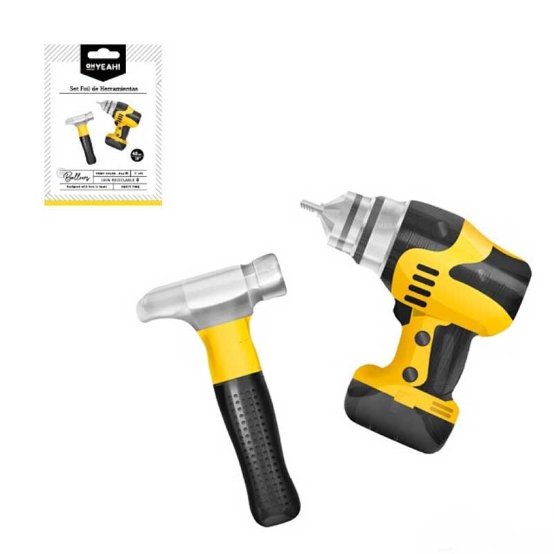 Σετ Μπαλονιών Τρυπάνι και Σφυρί 18"