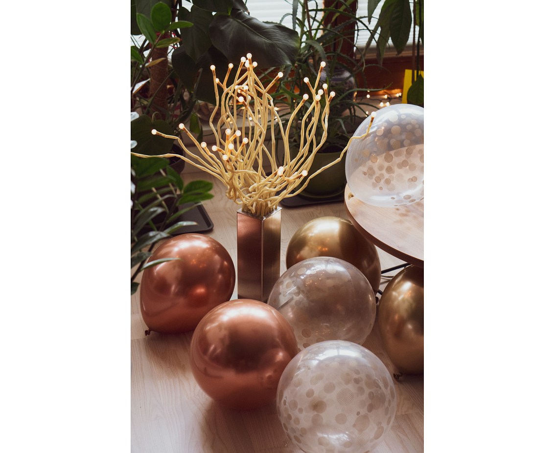 Σετ Μπουκέτο Μπαλόνια Rosegold (7 τεμ)