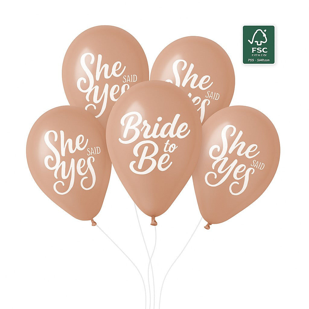 Σετ Rosegold Μπαλόνια για Bachelorette (5 τεμ)