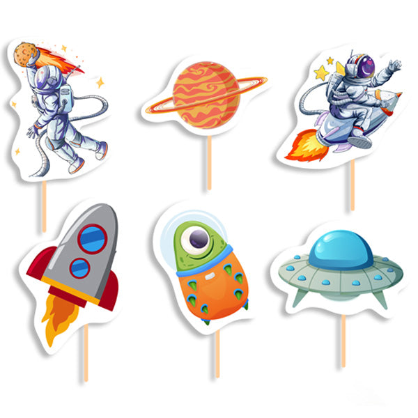 Σετ Στικάκια Photo booth Διάστημα (6 τεμ)